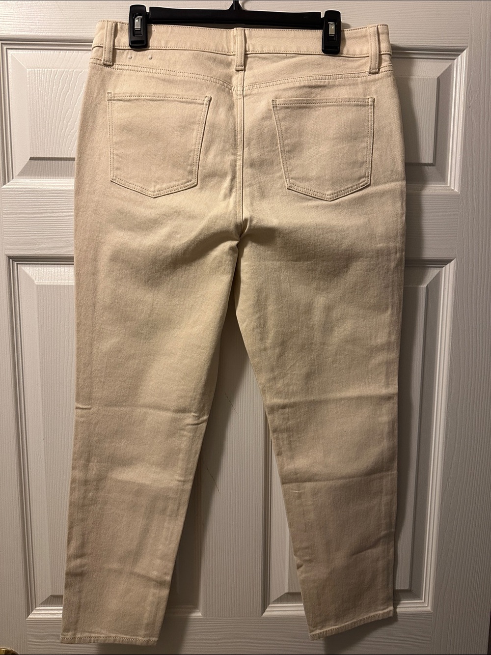 Women's Talbots Cream Slim Ankle Jeans - Size 12 Petite